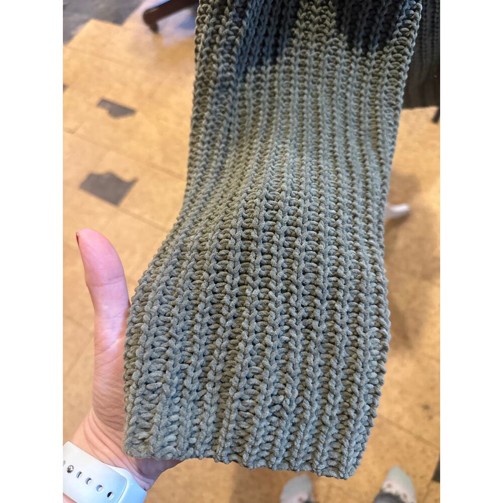 Easel Chunky Color Block Fall Sweater - image 4